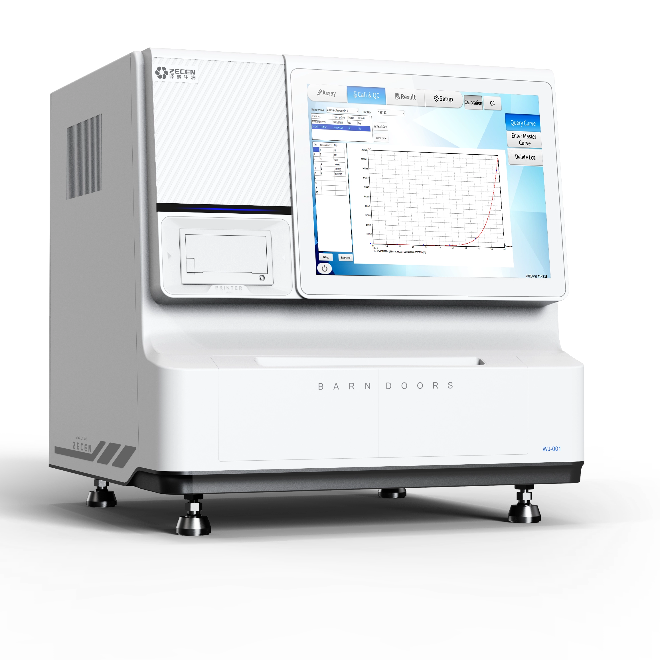 Zecen POClia Plus POCT CLIA Analyzer, Dual Chamber 16 Channels